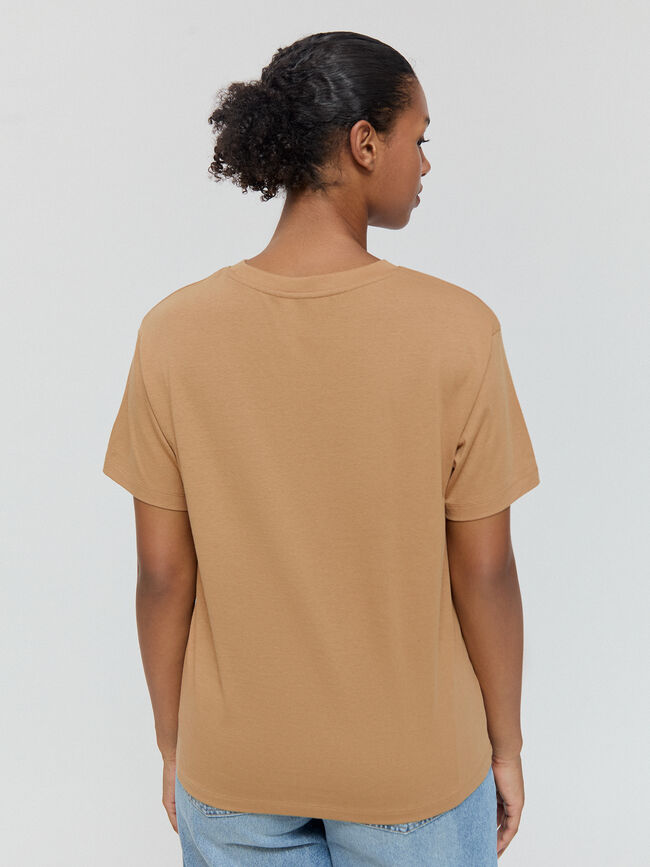 CAMISETA POSICIONAL CORAZONES burnt orange