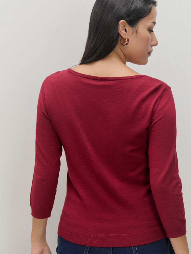 JERSEY CUELLO BARCO Granate