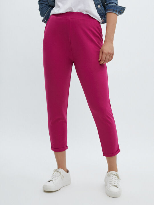 PANTALÓN BÁSICO rosa ruby image number null
