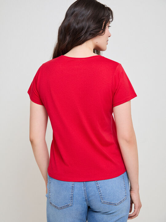 CAMISETA MAR BRILLANTE Rojo image number null