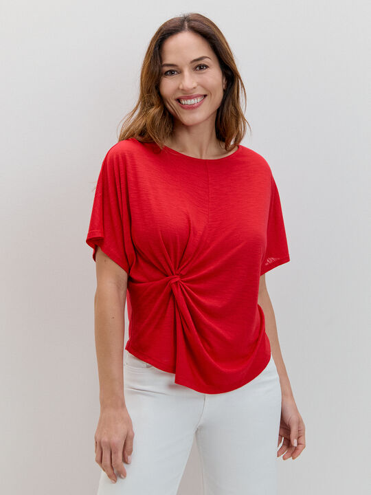 CAMISETA FLAM&Eacute; NUDO ABERTURA Rojo image number null