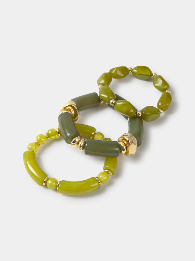 PACK 3 PULSERAS Verde