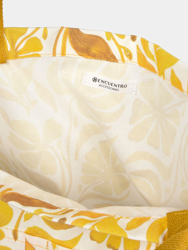 BOLSO GRANDE ESTAMPADO Crudo