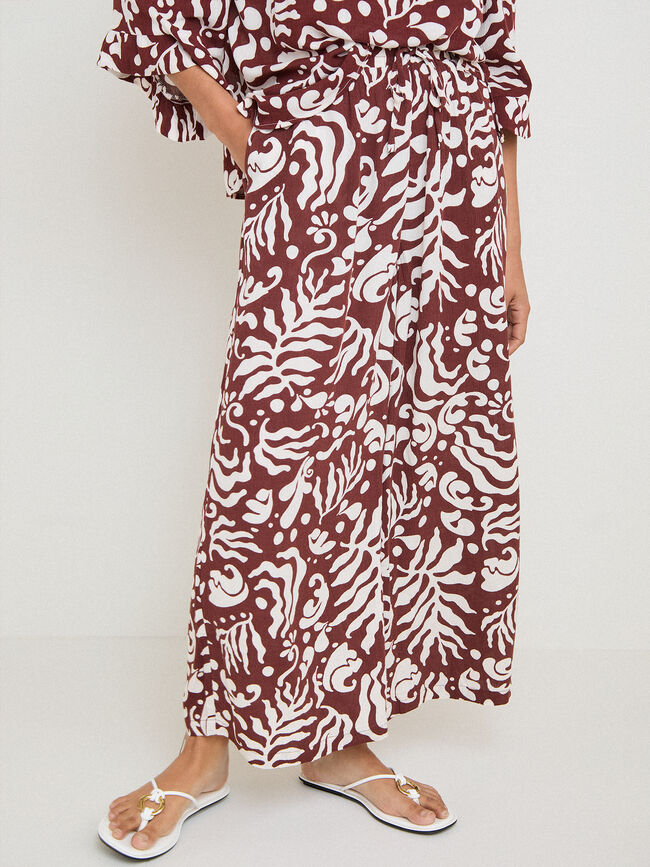 PANTALON  CULOTTE FLUIDO Crudo