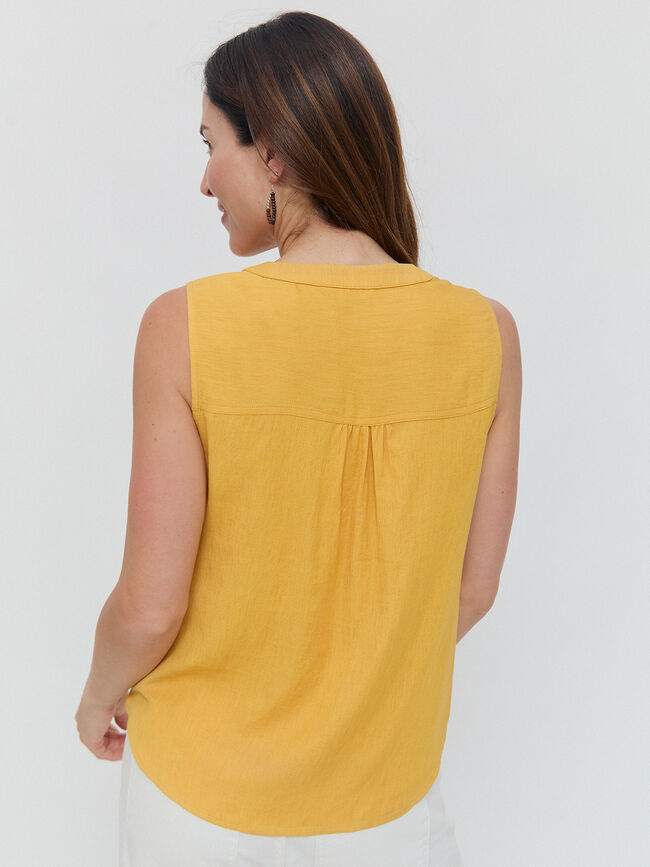 BLUSAS SIN MANGAS Mostaza