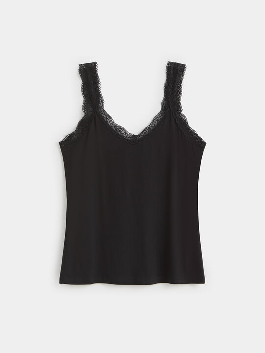 TOP LENCERO RAYA Negro image number null