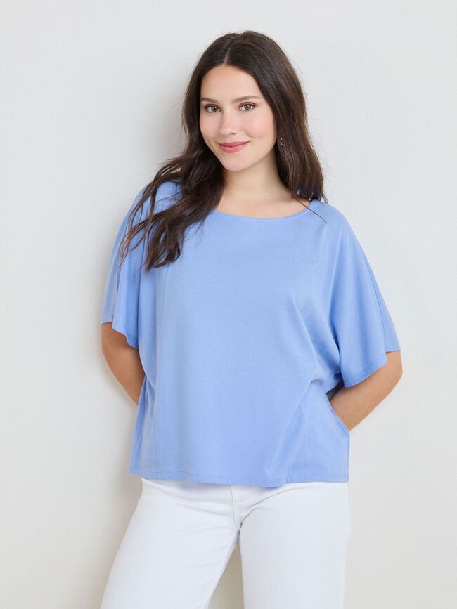 CAMISETA RANGLAN Azul Chambray
