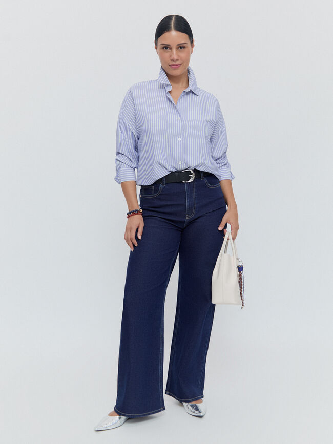 CAMISA OVERSIZE Cobalto
