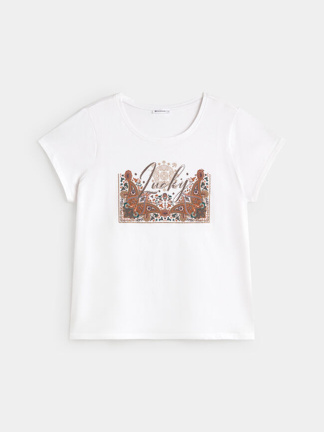 CAMISETA SURTE M&Iacute;STICA Blanco Hueso