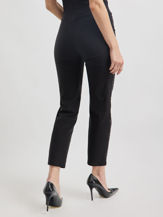 pantalon recto brillo Negro image number null