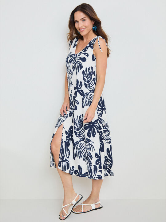 VESTIDO FRUNCE HOMBROS Estampado 1 image number null