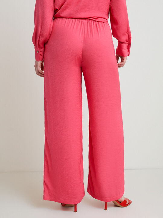 PANTAL&Oacute;N FLUIDO SATINADO Frambuesa image number null