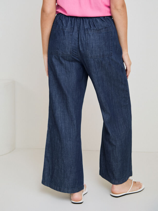 PANTALON CULOTTE Dark blue