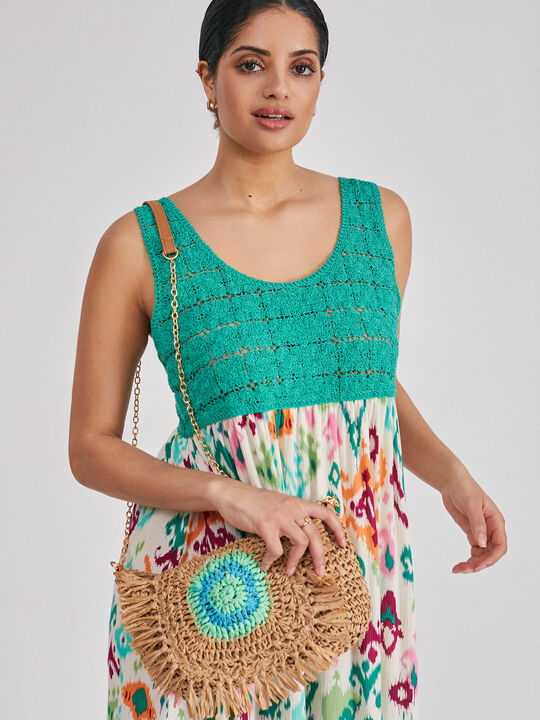 Bolso bandolera rafia Crudo image number null