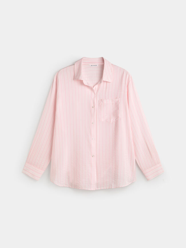 CAMISA MANGA LARGA Rosa