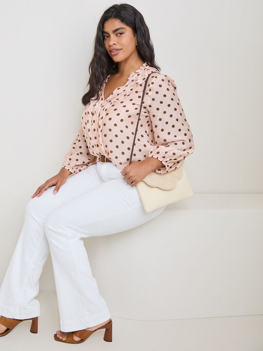 BOLSO MANO BOLAS Beige image number null