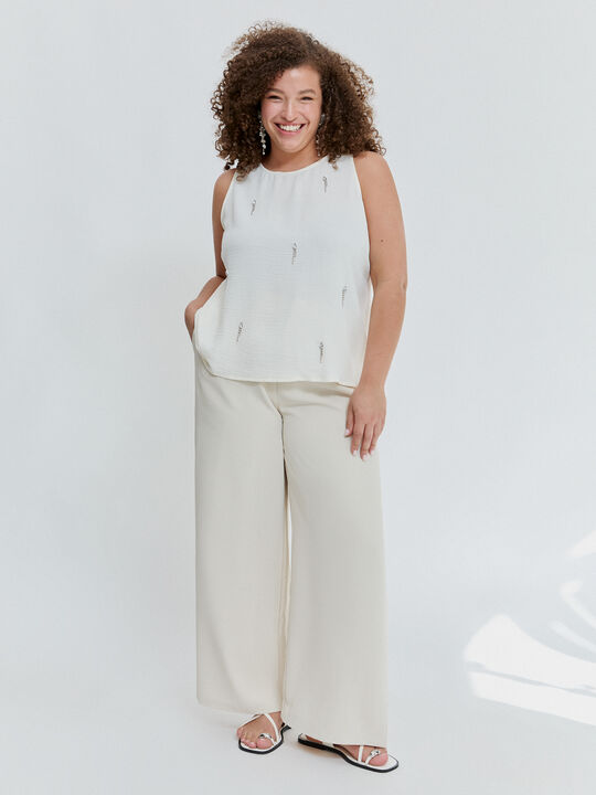TOP DE TIRANTES Blanco Hueso image number null