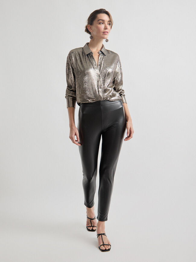 LEGGUING EFECTO PIEL Negro