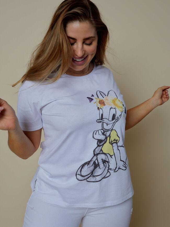 CAMISETA DAISY 100% ALGODÓN Blanco Optico