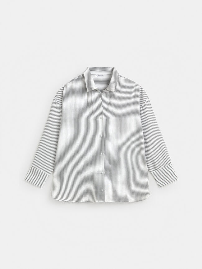 CAMISA RAYA ML Gris Oscuro 2