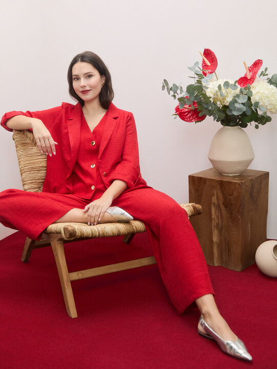 BLAZER FIT RELAJADO Rojo image number null