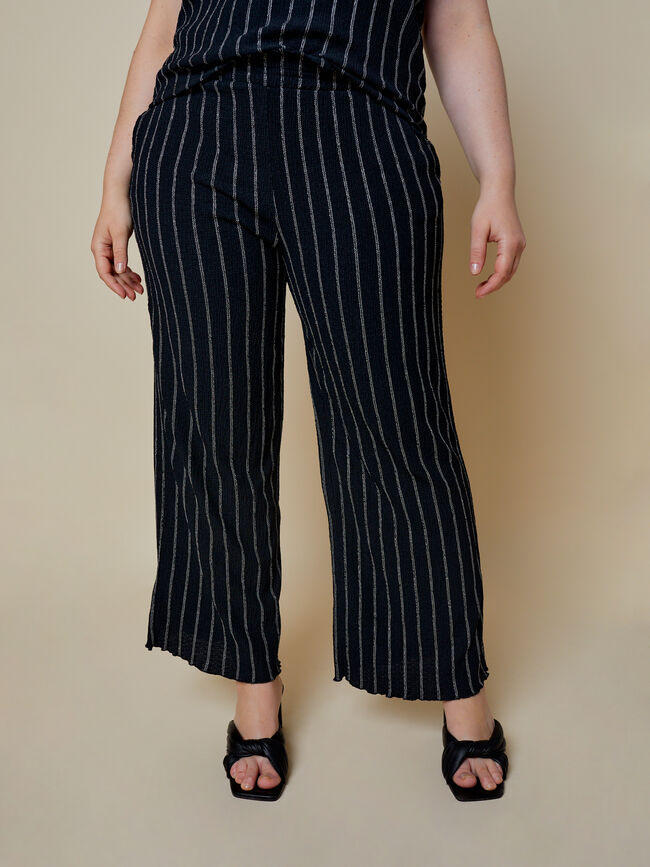 pantalón rayas Negro