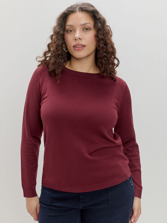 JERSEY CUELLO REDONDO Burdeos image number null