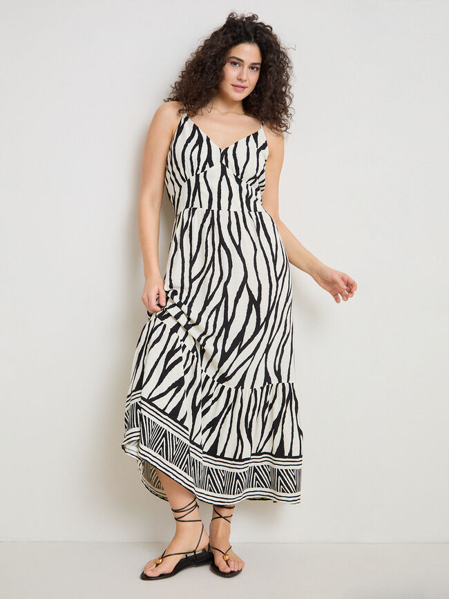 VESTIDO GOMA ESPALDA Negro