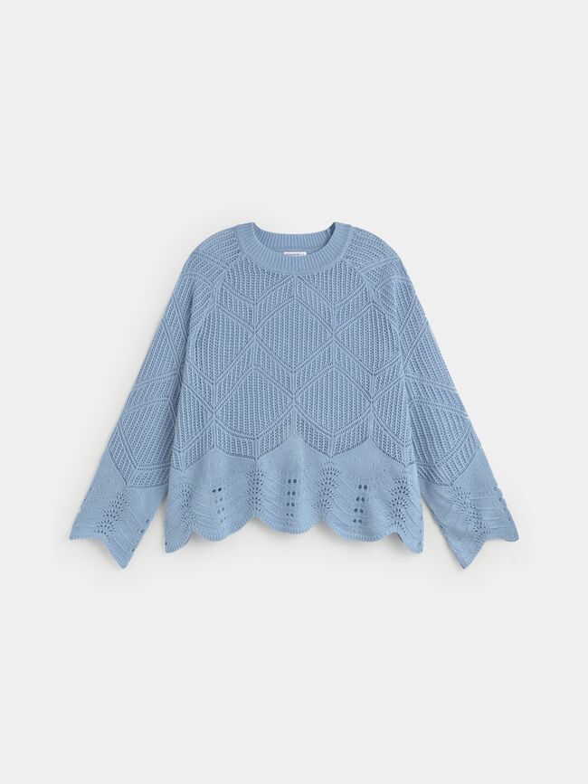JERSEY CALADO Azul Bebe