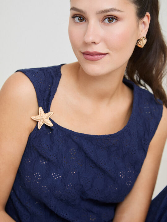 TOP CON JOYA Azul Noche image number null