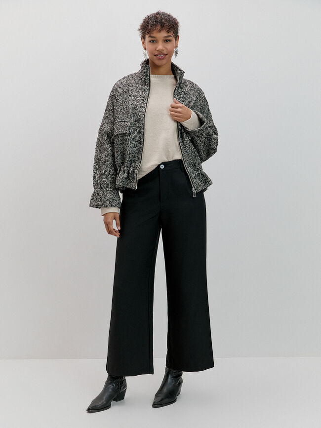 CHAQUETA ESPIGA AJUSTABLE Negro