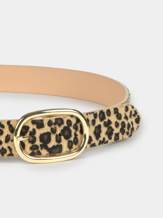 CINTURON ANIMAL PRINT Negro image number null