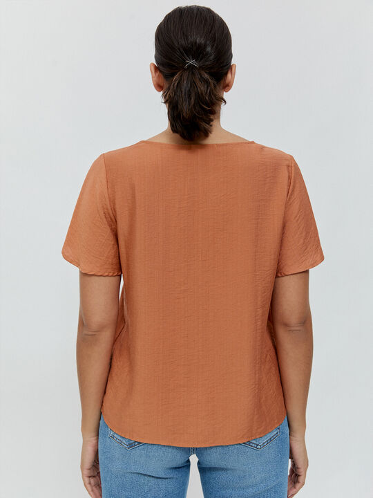 BLUSA FORNITURA ESCOTE Marron viejo image number null