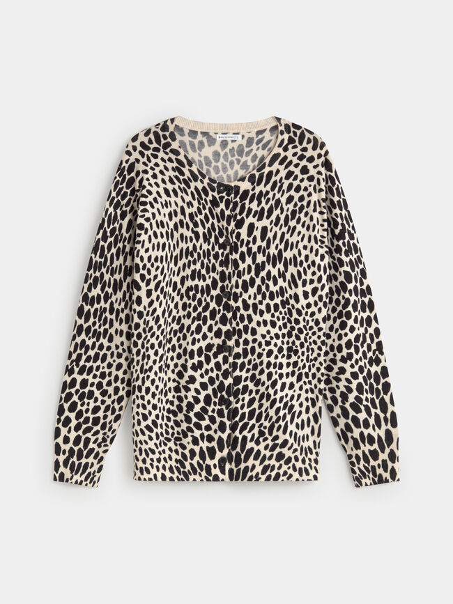 CARDIGAN ESTAMPADO Crudo