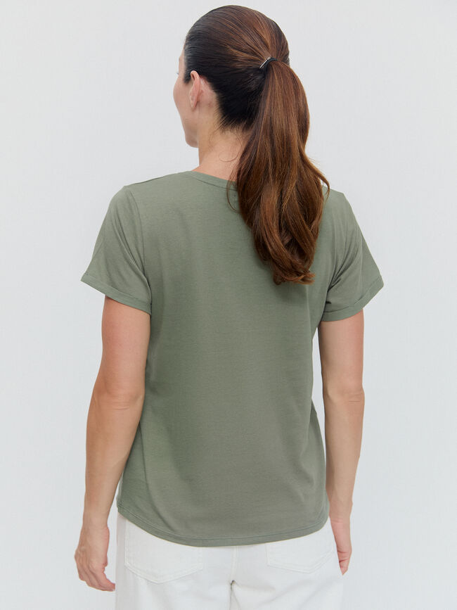 CAMISETA POSICIONAL CORAZONES Verde Te