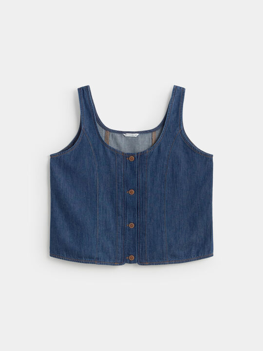 TOP ESCOTE CUADRADO Rinse Wash image number null