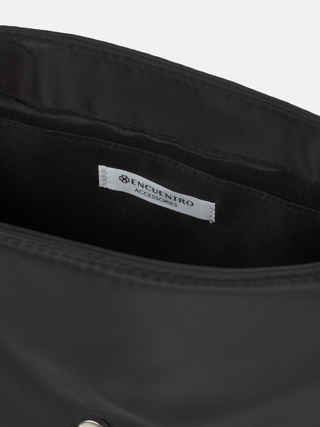 BOLSO NYLON BOLSILLOS Negro