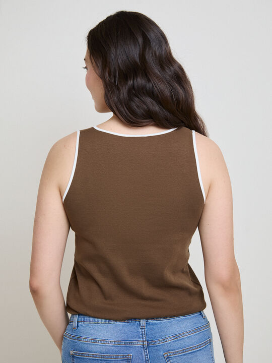 TOP DETALLE BICOLOR Trufa image number null