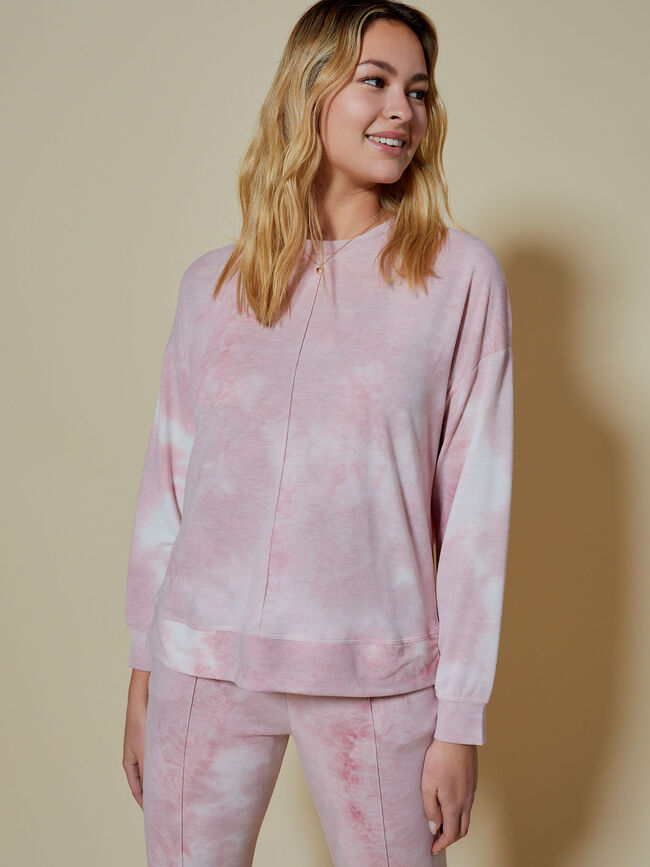 sudadera tie dye Rosa Claro