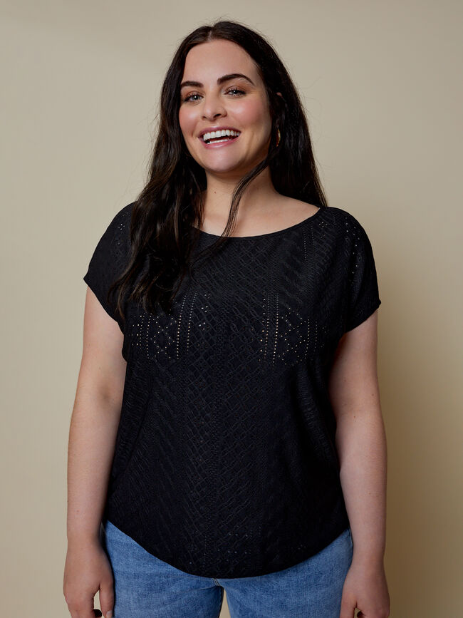 CAMISETA CALADA Negro