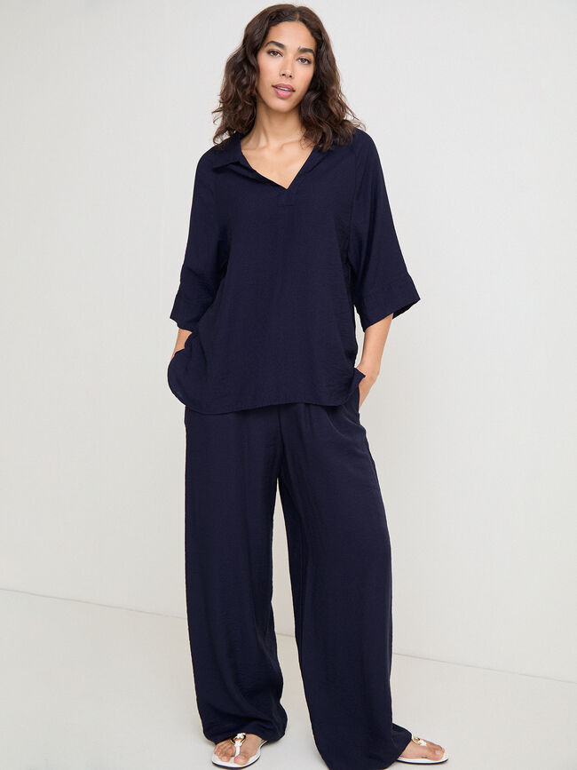 T&Uacute;NICA FLUIDA Azul Marino