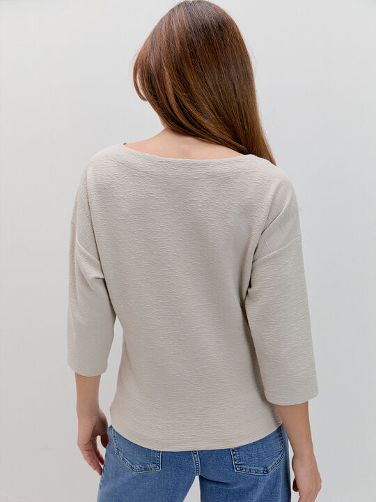 JERSEY TEXTURA Beige image number null