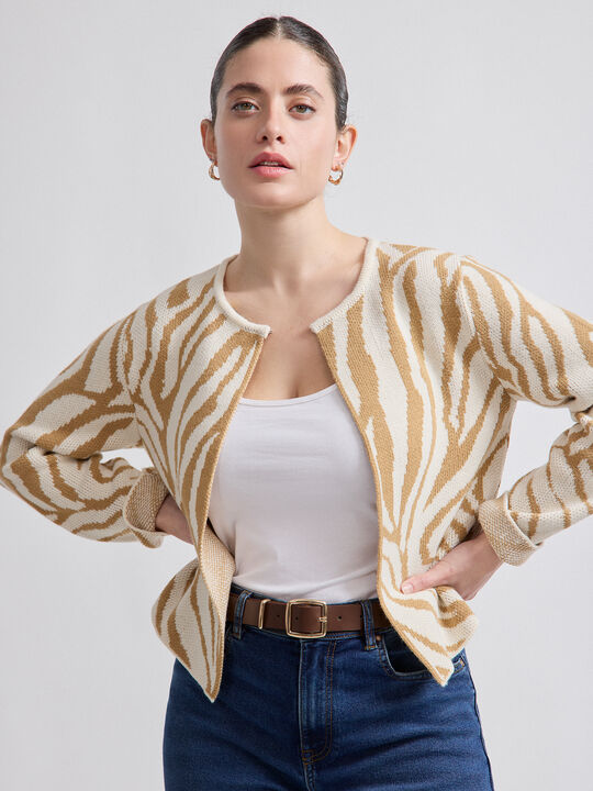 CARDIGAN ANIMAL Estampado 1 image number null