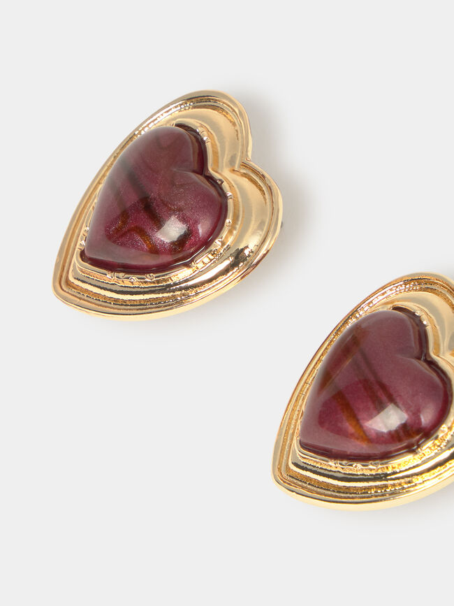 PENDIENTES DORADOS CORAZÓN Oro