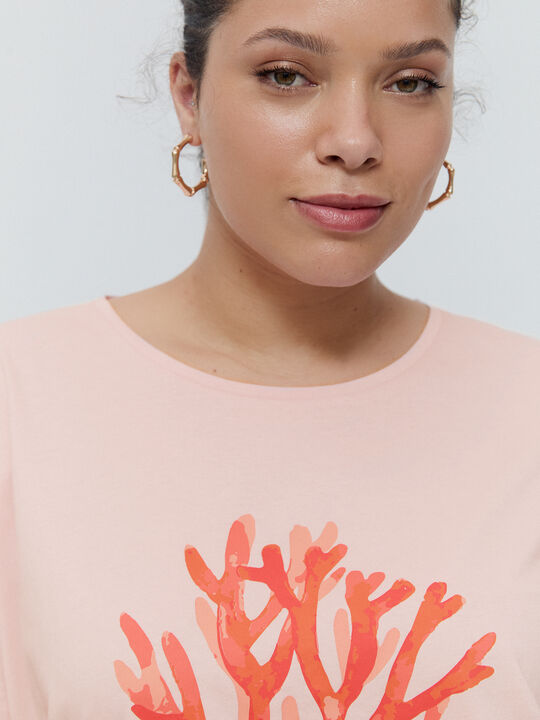 CAMISETA POSICIONAL CORAL Rosa Pastel image number null
