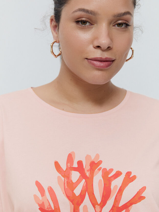 CAMISETA POSICIONAL CORAL Rosa Pastel