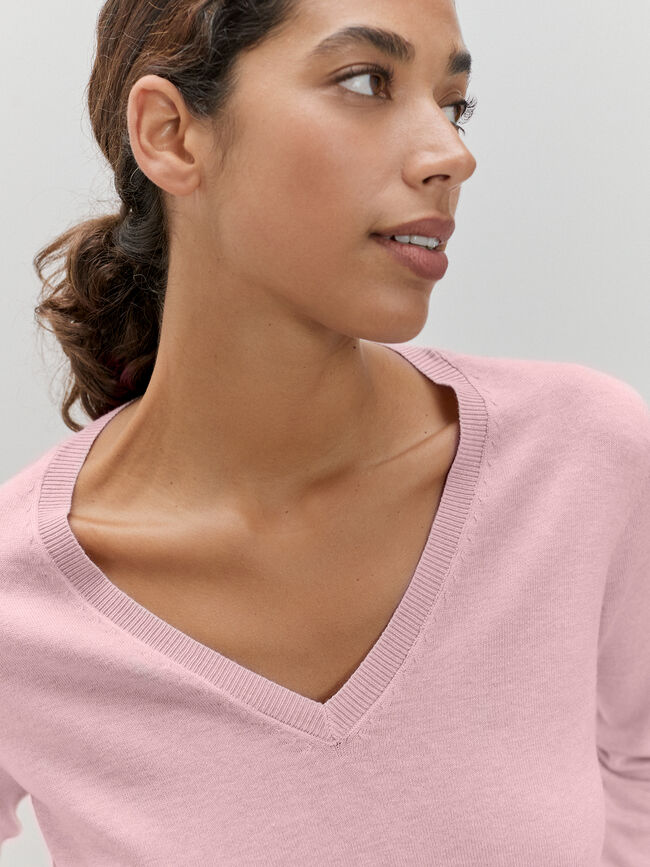 JERSEY CUELLO PICO Rosa