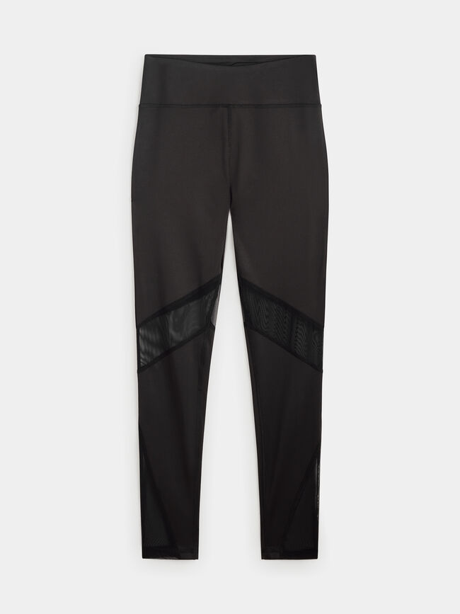 LEGGING DEPORTIVO MESH Negro