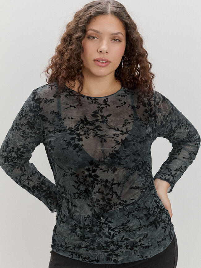 CAMISETA DETALLE FRUNCE Dusty Blue