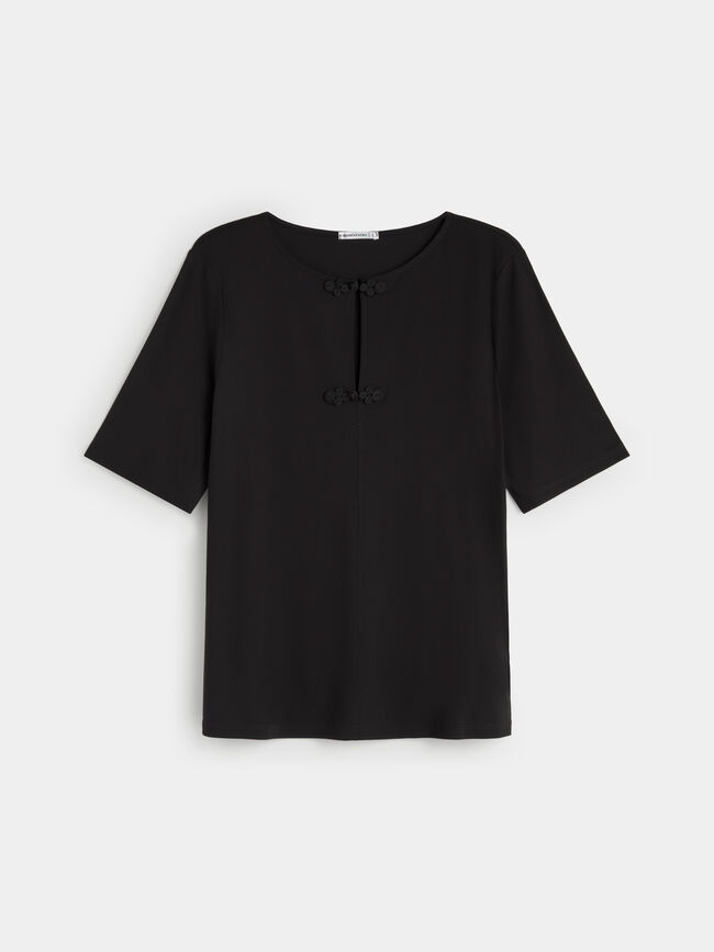 CAMISETA ALAMARES Negro